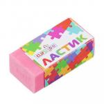 ClipStudio Ластик прямоугольный 3x1,5x1,1см, в картон. держателе, 4 цвета, термопластичная резина