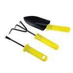 INBLOOM Набор садового инвентаря 21 см (совок, рыхлитель, корнеудал) металл с пласт. ручкой