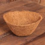 Вкладыш в кашпо, d = 25 см, кокос, «Усечённый Конус»