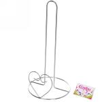 Держатель для бумажных полотенец металлический "Сердечко" 28*13 см