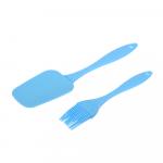 Набор кулинарный силиконовый 2 предмета (кисточка 17 см, лопатка 24 см), цвет в ассортименте MARMITON