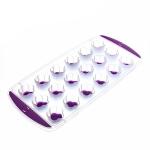 *Форма для льда пластиковая с силиконом "Цветы"25*11см