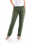 Брюки женские футер с начёсом "Микс олива"