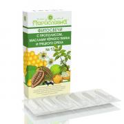 Свечи №13 Противопаразитарные (с прополисом, маслами чёрного тмина и грецкого ореха. Для взрослых и детей)