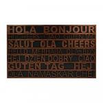 Коврик придверный 45*75 см, медь, Приветствие  VORTEX