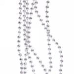 *Бусы на ёлку 1, 5м Шарики d-6мм, Серебро