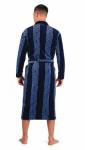 *Халат мужской велюровый "Честер" синий