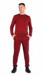 Костюм мужской футер 3-х нитка петля пенье "Дюна" бордо