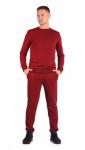 Костюм мужской футер 3-х нитка петля пенье "Дюна" бордо