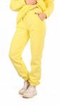 Брюки женские футер начес 3-х нитка пенье "Рокси" кремовый лимон
