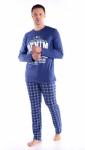 Пижама мужская кулирка "Деним индиго"