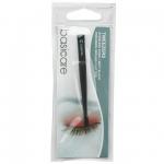 BASICARE Пинцет черный мат.с плоскими кончиками 8,5 см