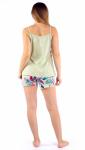 Комплект женский кулирка с шортами "Виола" ментол