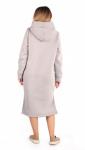 *Платье женское футер 3-х нитка начес пенье "Дина" серый