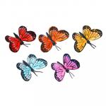 INBLOOM Бабочка на прищепке Жемчужная,  6 см,  PE,  перо