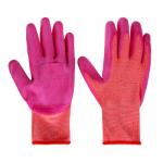 INBLOOM Перчатки с латексным полуобливом, ПЭ, р.8, 23см, 48г