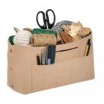 QWERTY Органайзер для хранения из фетра, 28*13*16,5 см, 6л,  цвет бежевый /24/6