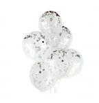 Воздушные шары "Конфетти" Silver 10шт