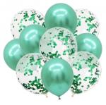 Воздушные шары "Конфетти" green, 10 шт