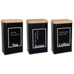 Банка для продуктов металлическая "Black style" 800мл 9*6*16см