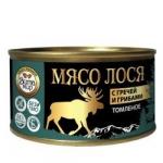 Мясо лося с гречей и грибами томлёное