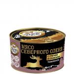 Мясо северного оленя с гречей и грибами томлёное