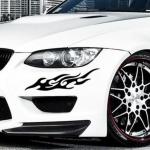 Автомобильные наклейки "ПЛАМЯ" 2 шт 30 см