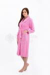 Халат махровый женский Розовый