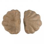 Заготовка для декорирования "Love2art" PAM-106 "ракушка" папье-маше 8.3 х 6.3 х 2.5 см 2 шт СК/Распродажа .