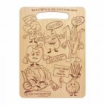 Доска разделочная деревянная Овощной бунт, 29*21*0,6 см MARMITON