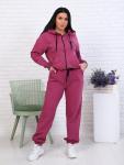 Костюм с брюками, футер с лайкрой 2-х нитка, сухая роза (907-4)