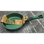 Сковорода "BAROLY" GREEN 22см индукционная каменная крошка, съемная бакелитовая ручка