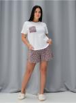 *Пижама "Милашка" пудровая роза с шортами