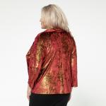 Комплект, трикотаж, жакет, топ, бордовый